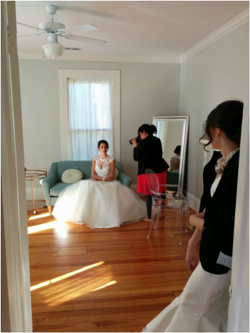 Behind the scenes at a styled shoot in Charlotte North Carolina with Edith Elan