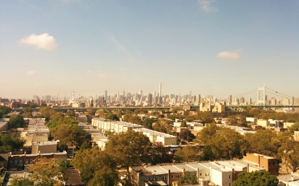 New York City skyline as seen from Brooklyn