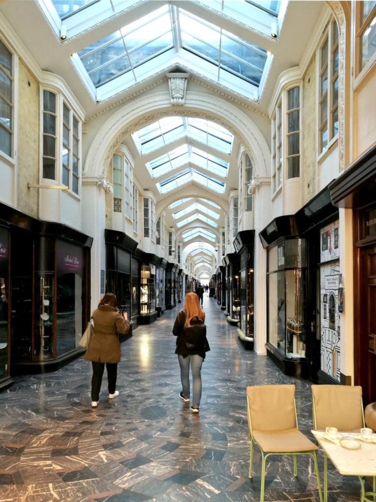 Interior of the Burlington Arcade in London