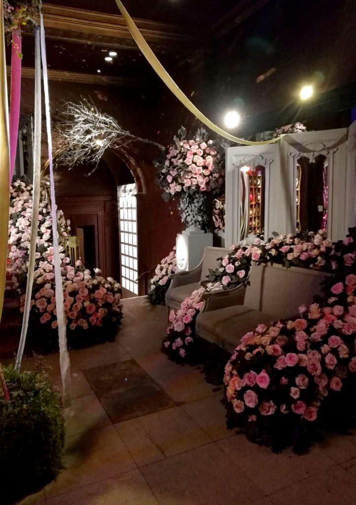 Foyer of Sketch Gallery in London decorated for the Chelsea Flower Show 2017