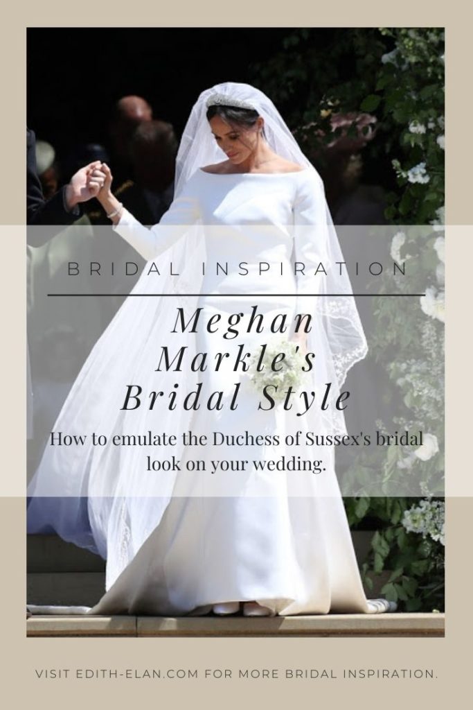The Meghan Markle Sparkle bridal inspiration blog post by indie bridal designer Edith Élan