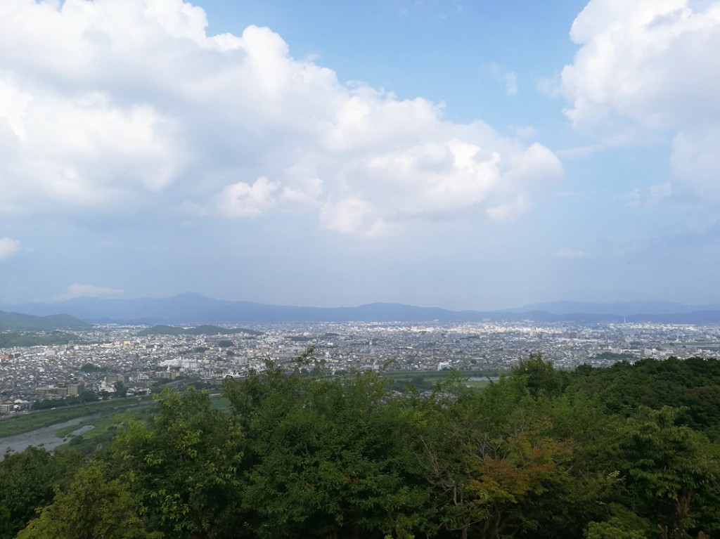 View of Kyoto below from the Arashiyama Monkey Park.