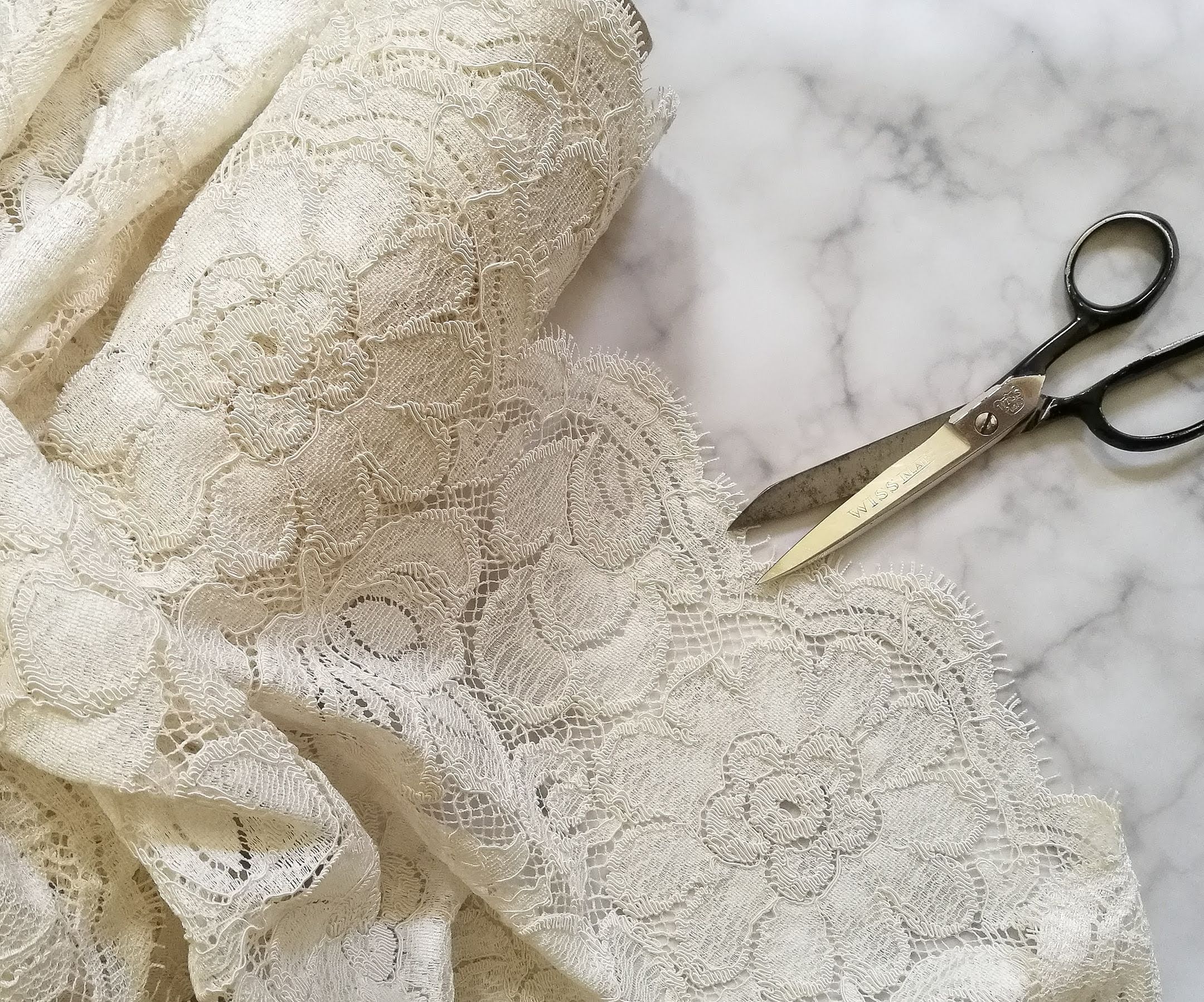 Lace wedding dress fabrics