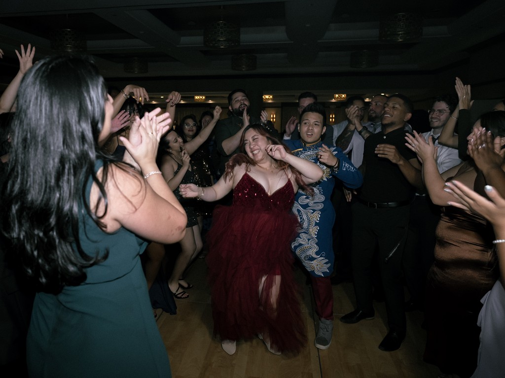 Flushing Queens wedding reception dancefloor